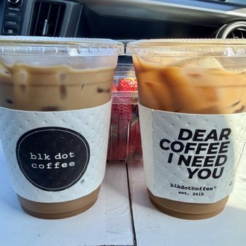 Blk Dot Coffee - Vanilla Maplenut Latte and Oat Brown Sugar Shaken Espresso - Coffee & Tea Near Me - Irvine, California Blk Dot Coffee - Vanilla Maplenut Latte and Oat Brown Sugar Shaken Espresso - Coffee & Tea Near Me - Irvine, California