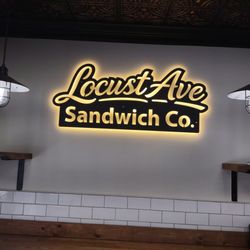 Locust Avenue Deli - Inside with bar seating