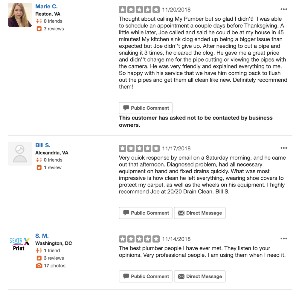 Slide of 2020 Drain Clean & Plumbing