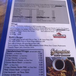 Rapid Rick's Bar & Grill - Menu