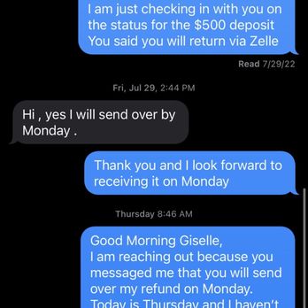 La Mansion - This is the text message between myself and the owner and you can see the date/time and conversation. - Party & Event Planning Near Me - The Bronx, New York