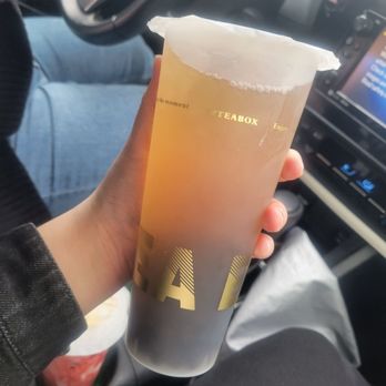 Tea Box Cafe - Cherry blossom green tea - Bubble Tea Near Me - Lancaster, California