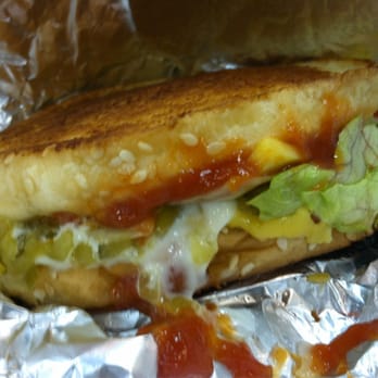 Five Guys - Grilled Cheese with lettuce, mayo, catsup and relish. - Burgers Near Me - Pinole, California Five Guys - Grilled Cheese with lettuce, mayo, catsup and relish. - Burgers Near Me - Pinole, California