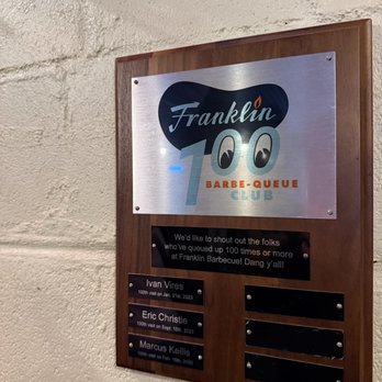 Franklin Barbecue - 100 Club - Barbeque Near Me - Austin, Texas Franklin Barbecue - 100 Club - Barbeque Near Me - Austin, Texas
