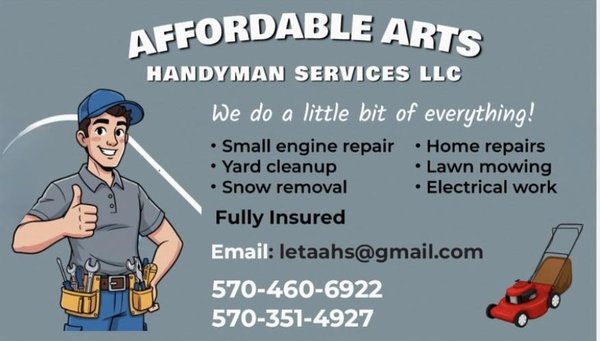 Affordable Arts Handymans Services on Yelp