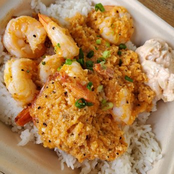 Da Bald Guy - Peeled Garlic Butter Shrimp - Food Trucks Near Me - Kahuku, Hawaii