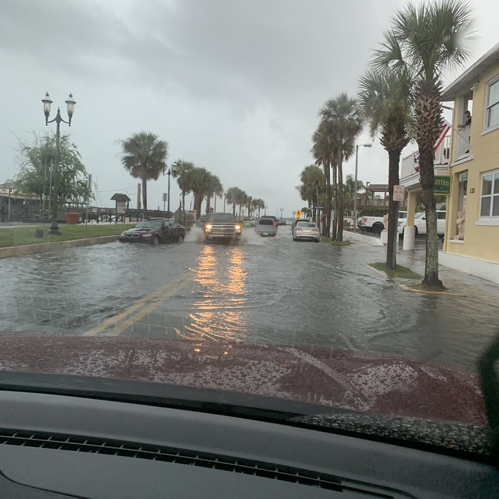 Solano Cycle Inc - The street they wanted us to drive though in a tiny car w/ no roof in a lightening & rain storm! - Motorcycle Dealers Near Me - Saint Augustine, Florida