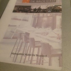 Bistro De Broeierd - Menu