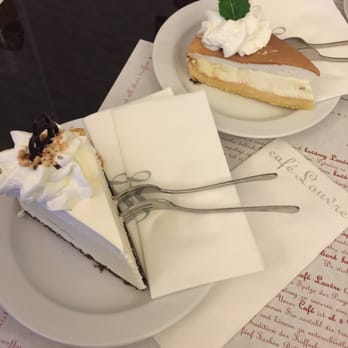 Café Louvre - Louvre cheesecake with peaches and Ricotta cake with lemon zest. - Cafes Near Me - Prague, Puerto Rico