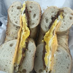 Tottenville Bagels - BEC on Everything Bagel