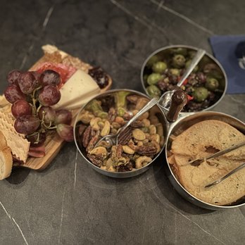 1850 by American Express - Complimentary charcuterie board, olives, mixed nuts, and cheese crisps - Pop-Up Restaurants Near Me - Las Vegas, Nevada 1850 by American Express - Complimentary charcuterie board, olives, mixed nuts, and cheese crisps - Pop-Up Restaurants Near Me - Las Vegas, Nevada