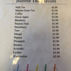 JADE PALACE - The only place in town with Boba Teas ! It's a great place if you want a quieter place to eat during the week.