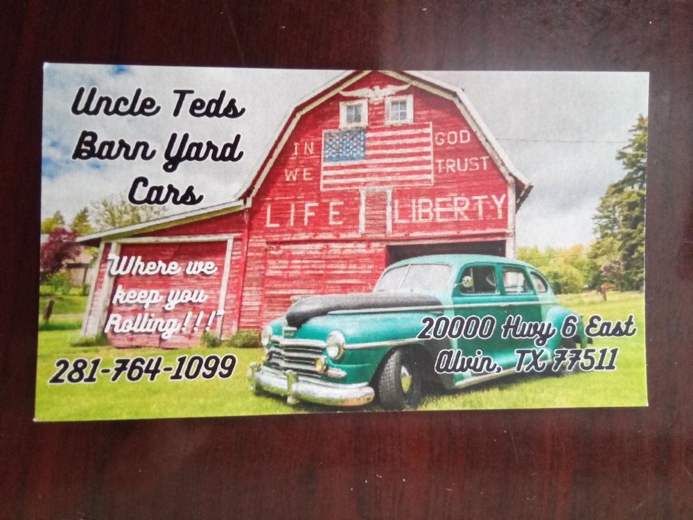 UNCLE TED’S BARN YARD CARS 20000 Hwy 6 E, Alvin, Texas Used Car