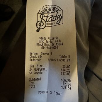 Stadz Pizzeria - Pizza Near Me - Blacklick, Ohio