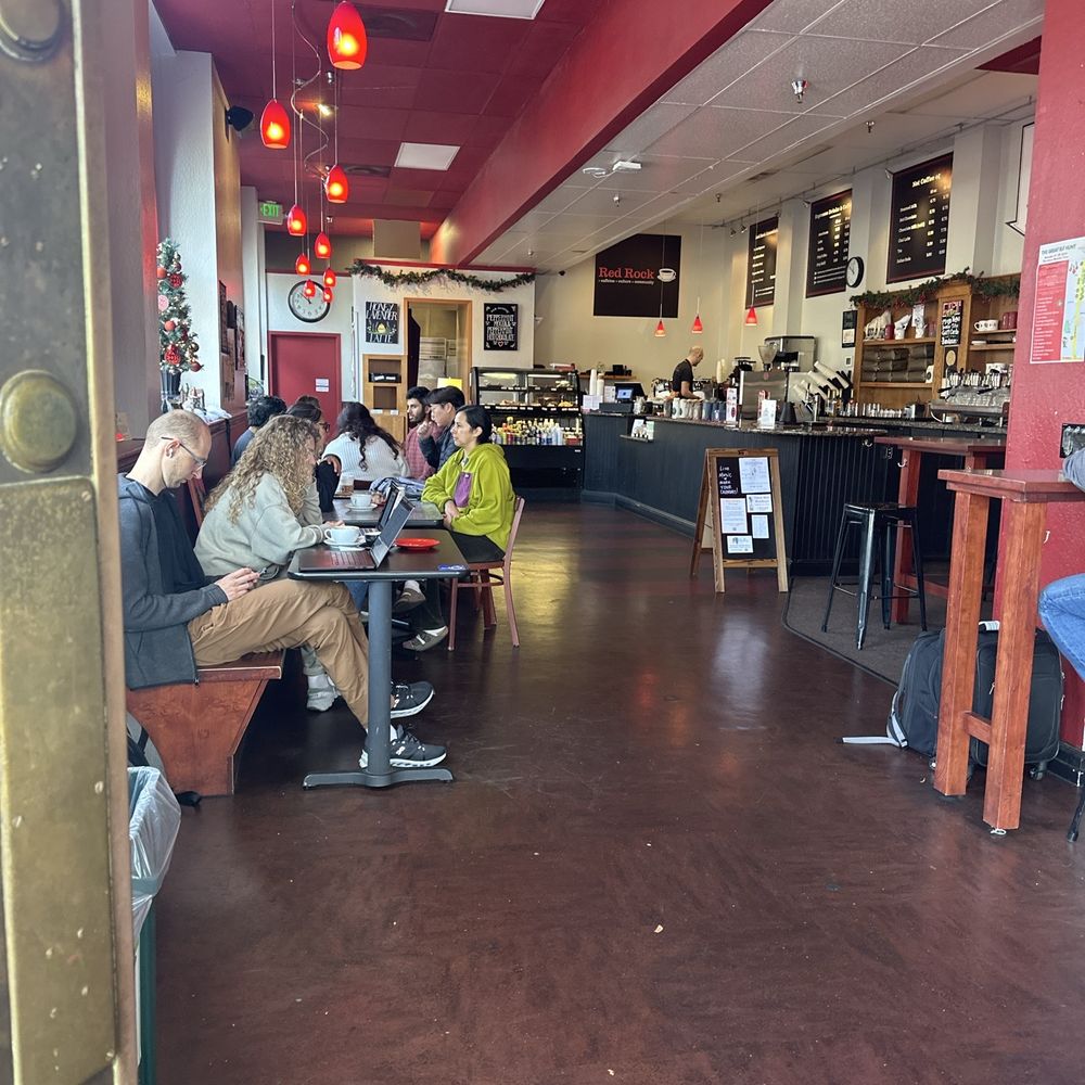 Beautiful cafe lively service delish honey lavender latte
