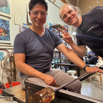 Glass Hand Studio - Whiskey  glass with Jason Stropko - Glass Blowing Near Me - Alameda, California