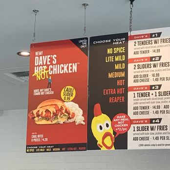 Dave's Hot Chicken - Vegan Options on Menue - Chicken Shop Near Me - Tampa, Florida Dave's Hot Chicken - Vegan Options on Menue - Chicken Shop Near Me - Tampa, Florida