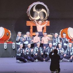 Lucas Theatre For the Arts - Taiko drumming troupe "Kodo". After performance pictures.