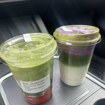 Oni Maki - Strawberry matcha and ube latte - Sushi Bars Near Me - Chicago, Illinois