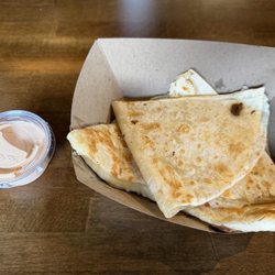 Cheese quesadilla.