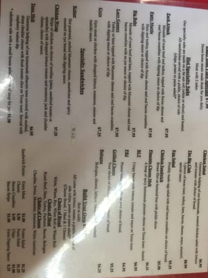 Menu photo 3 Zach's Sandwich Shack Columbia, SC Menu photo 3 Zach's Sandwich Shack Columbia, SC