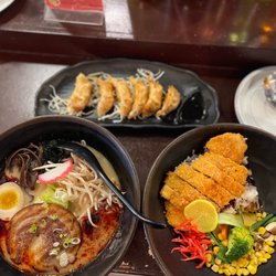 Sapporo Ramen & Grill - Pot stickers, Pork Belly Ramen Tonkotsu, Chicken Katsu Teriyaki Rice Bowl so bomb!!!!