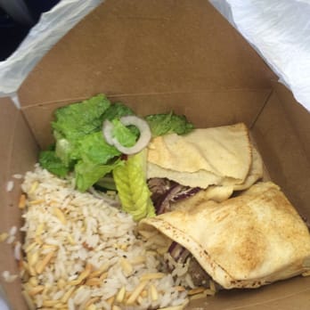 Mezza Mediterranean Grille - Beef kebab pita + rice - Mediterranean Near Me - Detroit, Michigan