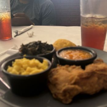 Aunny's - Fried chicken, collared greens, Mac and cheese, candied sweet potato, corn bread. - Southern Near Me - Georgetown, South Carolina