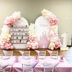 The Balloon Craze - Once Upon a Time | First Birthday | Castle | Treat Wall | Princess Themed Birthday