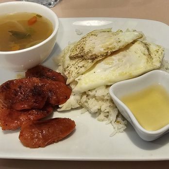 Symphonie Restaurant - Filipino breakfast longanisa with garlic rice and 2 eggs $16 - Filipino Near Me - Vancouver, British Columbia Symphonie Restaurant - Filipino breakfast longanisa with garlic rice and 2 eggs $16 - Filipino Near Me - Vancouver, British Columbia