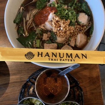 Hanuman Thai Eatery - Boat Noodles without having to go to the floating market in Thailand. Yes please! - Thai Near Me - Costa Mesa, California Hanuman Thai Eatery - Boat Noodles without having to go to the floating market in Thailand. Yes please! - Thai Near Me - Costa Mesa, California