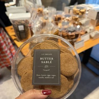 Liv Breads Artisan Bakery and Coffee Bar - Butter Sable cookies - Bakeries Near Me - Millburn, New Jersey