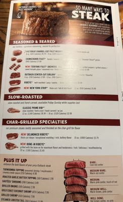 Menu photo 2 Outback Steakhouse Clarksville, IN Menu photo 2 Outback Steakhouse Clarksville, IN