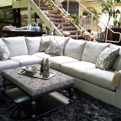 Juniper Hill Furniture & Design - RC Furniture Sectional and Wesley Hall ottoman.