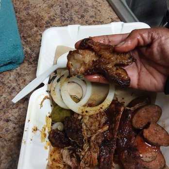 Dickey's Barbecue Pit - Should be meat, it's fat, enough for two of the ribs they serve. - Barbeque Near Me - Sacramento, California Dickey's Barbecue Pit - Should be meat, it's fat, enough for two of the ribs they serve. - Barbeque Near Me - Sacramento, California