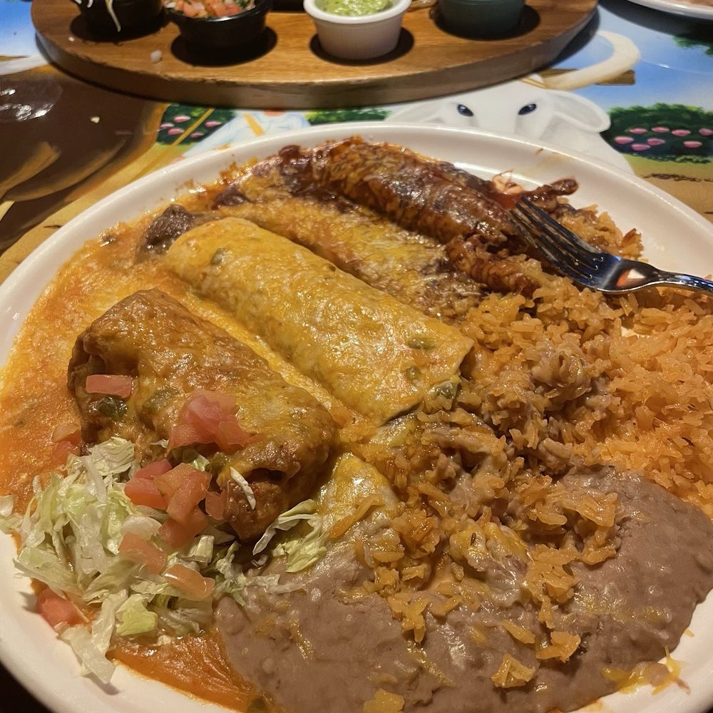 Shrimp fajitas, #5 combo plate with rice/brans, Shrimp fajitas, #5 combo plate with rice/brans,