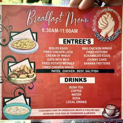 Mami & Henry Bar & Restaurant - Breakfast Menu