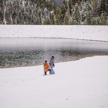 Tibble Fork Reservoir - In early winter - Fishing Near Me - American Fork, Utah