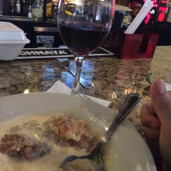Sutton's - Melted vanilla ice cream on made from scratch, should be a class four drug, bread pudding. With the house red wine - Italian Near Me - Lexington, Kentucky Sutton's - Melted vanilla ice cream on made from scratch, should be a class four drug, bread pudding. With the house red wine - Italian Near Me - Lexington, Kentucky