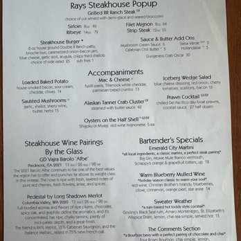 Ray's Boathouse - Menu - New American Near Me - Seattle, Washington