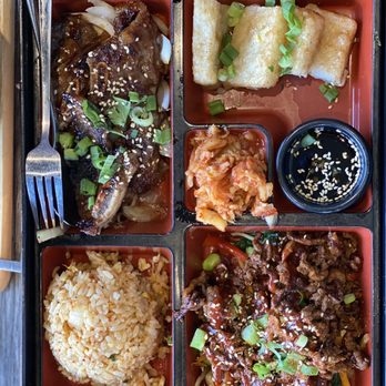 Wave Bowl - Short ribs and Spicy Beef Bento - Korean Near Me - Plano, Texas Wave Bowl - Short ribs and Spicy Beef Bento - Korean Near Me - Plano, Texas