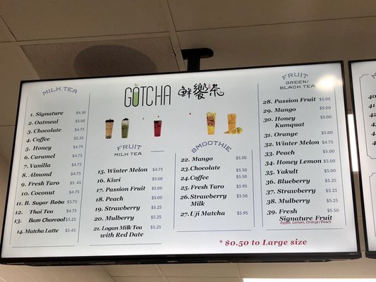 Menu photo 6 Gotcha Tea Costa Mesa, CA