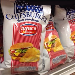 Esselunga - Hamburger flavored chips.... Things I would have never imagined....