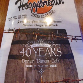 Hoggsbreath - Menu cover. - American Near Me - St Paul, Minnesota