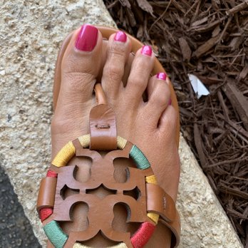 Sugarcoat Nail Lab - Nice gel pedi with a touch of magenta - Nail Technicians Near Me - Boynton Beach, Florida Sugarcoat Nail Lab - Nice gel pedi with a touch of magenta - Nail Technicians Near Me - Boynton Beach, Florida