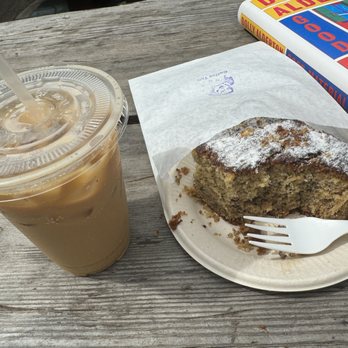 Talk Kaimuki - Cinnamon Roll iced latte with oat milk & banana bread - Coffee & Tea Near Me - Honolulu, Hawaii Talk Kaimuki - Cinnamon Roll iced latte with oat milk & banana bread - Coffee & Tea Near Me - Honolulu, Hawaii