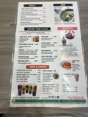 Menu photo 1 Tambayan Filipino Eatery Mesa, AZ