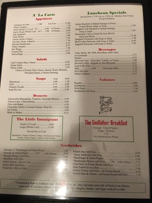 Menu photo 7 Carl's Pizza Denver, CO
