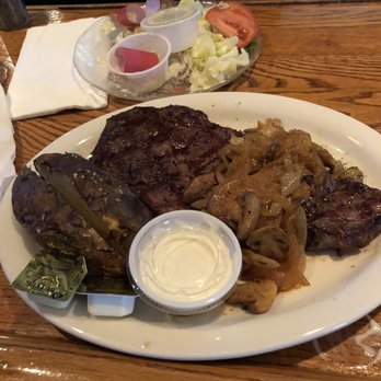 Waterfront Bar & Grill - Ribeye with onions and mushrooms - Seafood Near Me - Marysville, Pennsylvania Waterfront Bar & Grill - Ribeye with onions and mushrooms - Seafood Near Me - Marysville, Pennsylvania