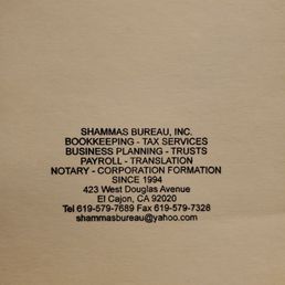 Contact info